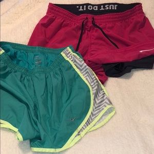 2 Pair Nike Dri Fit shorts